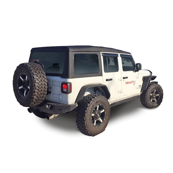 Trailfx TrailFX JL05RF; Fender Flare; 5-1/2 Inch Tire Coverage; Textured Powder Coated Black; 1-1/2 Inch JL05RF - main